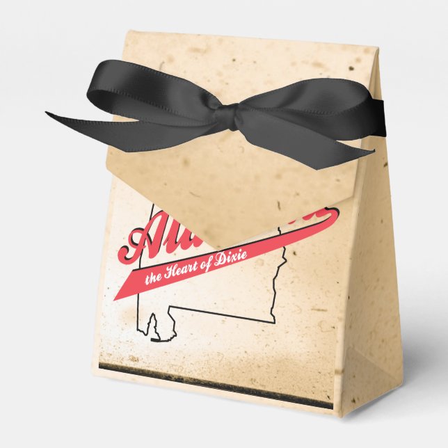 Alabama Heart of Dixie Favour Box (Front Side)