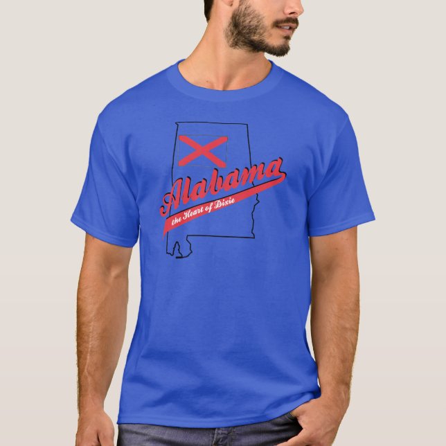Alabama Heart of Dixie T-Shirt (Front)