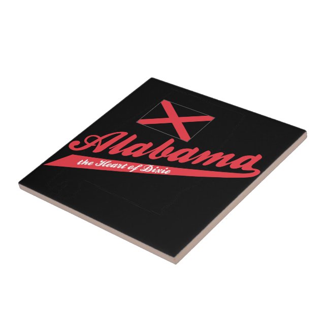 Alabama Heart of Dixie Tile (Side)