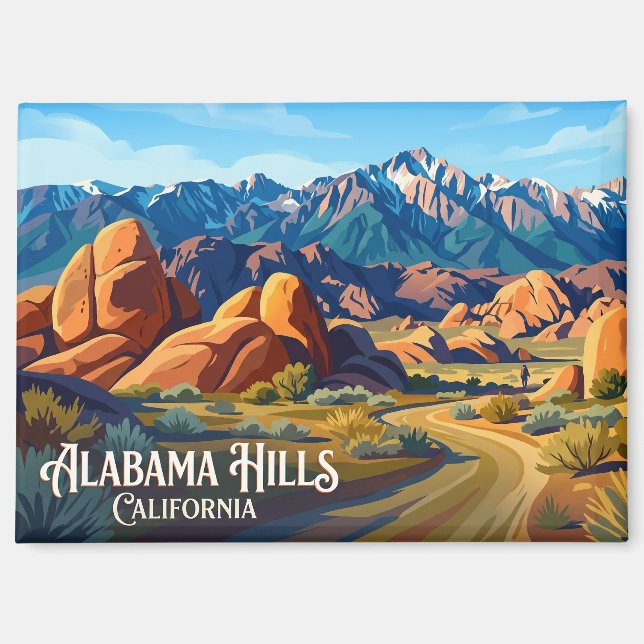 Alabama Hills California Magnet (Front)