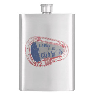 Alabama Hills Climbing Carabiner Hip Flask