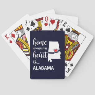 Alabama home is where the heart is playing cards