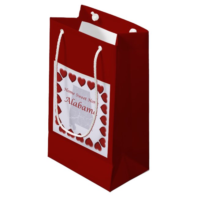 Alabama Home Sweet Home Small Gift Bag (Front Angled)