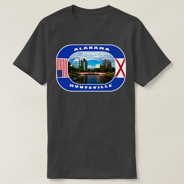 Alabama Huntsville City USA TShirt (Design Front)