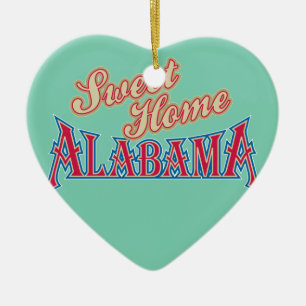 Alabama is Home Ceramic Tree Decoration
