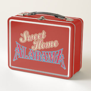 Alabama is Home Metal Lunch Box