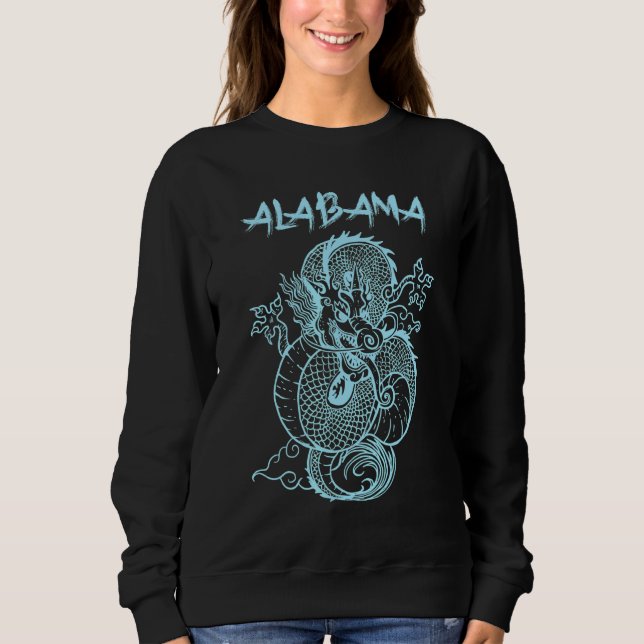 Alabama Japanese Dragon Sweatshirt (Front)