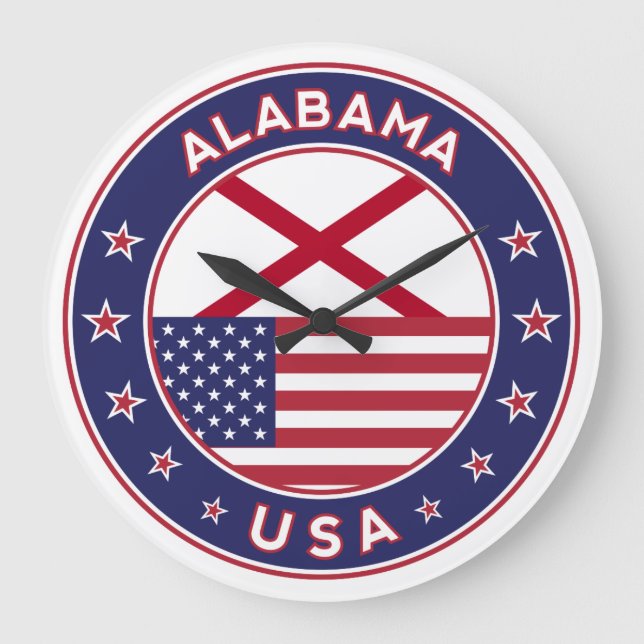 Alabama Large Clock (Front)