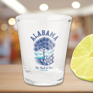 Alabama Love – Camellia State Flower & Tree Shot Glass
