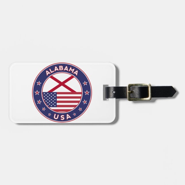 Alabama Luggage Tag (Front Horizontal)