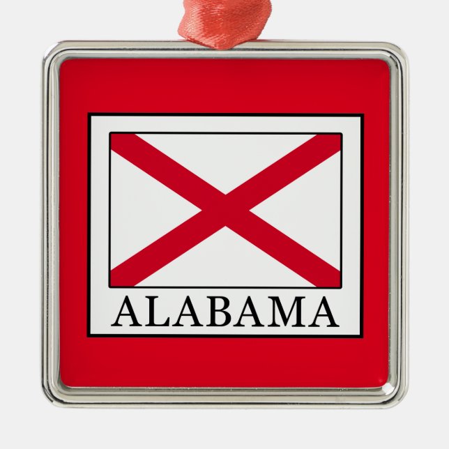 Alabama Metal Tree Decoration (Front)