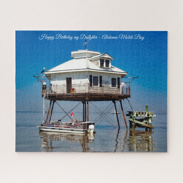 Alabama Mobile Bay Happy Birthday Daughter Jigsaw Puzzle (Horizontal)
