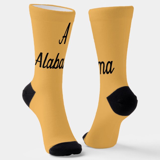 Alabama Monogram Socks (Angled)