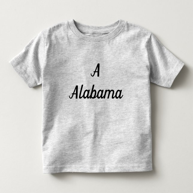 Alabama Monogram Toddler T-Shirt (Front)