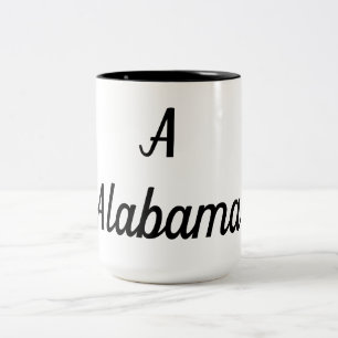 Alabama Monogram Two-Tone Coffee Mug