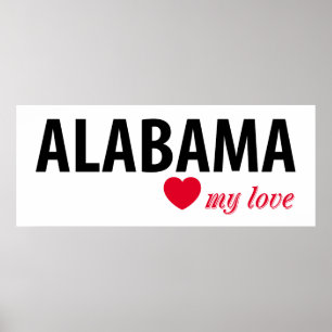 Alabama my love poster