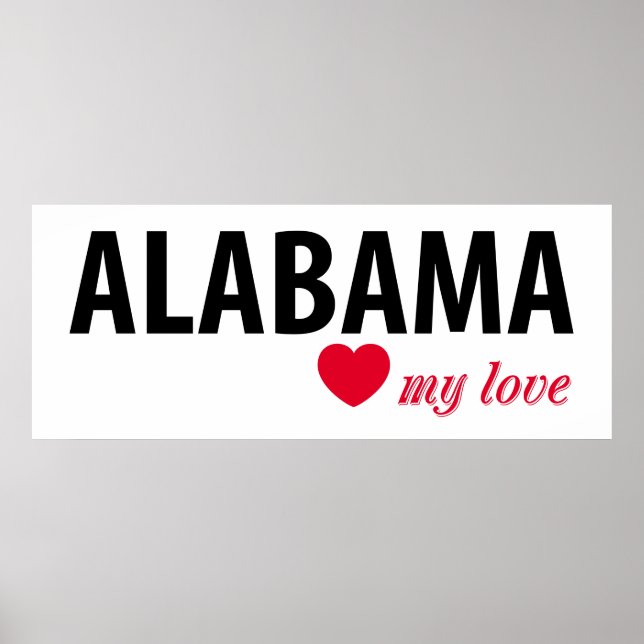 Alabama my love poster (Front)