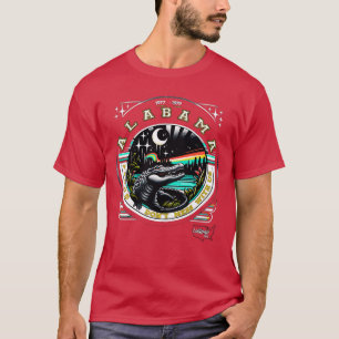 Alabama Nights Retro Revelry American Vintage Retr T-Shirt