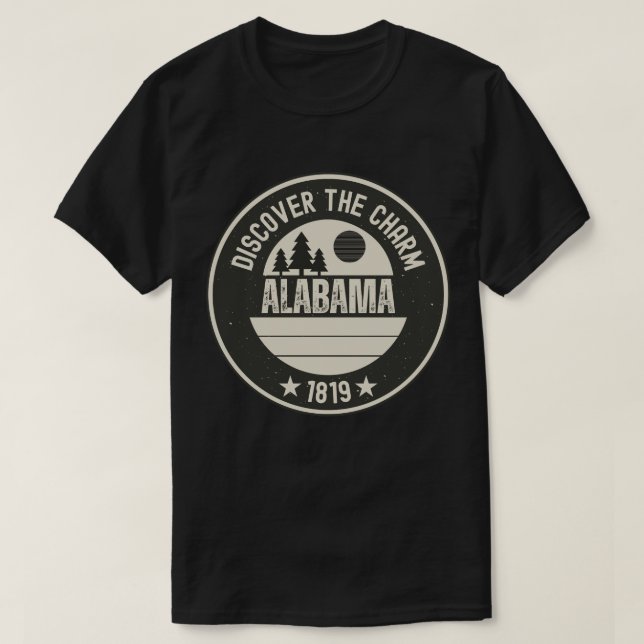 Alabama Outdoors - Nature Lover Gift T-Shirt (Design Front)