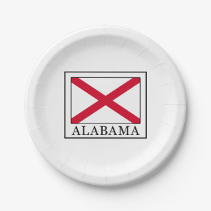 Alabama Paper Plate