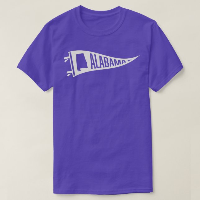 Alabama Pennant Tan T-Shirt (Design Front)