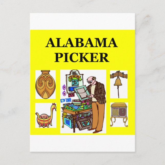 ALABAMA picker Postcard (Front)