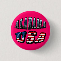 Alabama Picture and USA Flag Font