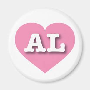 Alabama Pink Heart - Big Love Magnet