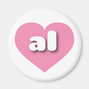 Alabama pink heart - I love al Magnet
