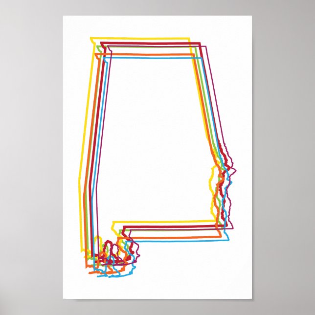 alabama pride blur poster (Front)