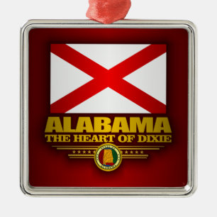 Alabama Pride Metal Tree Decoration