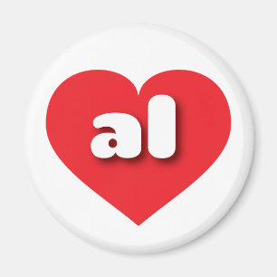Alabama red heart - mini love magnet