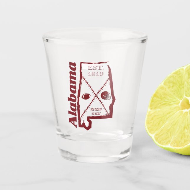 Alabama Shot Glass (Front)