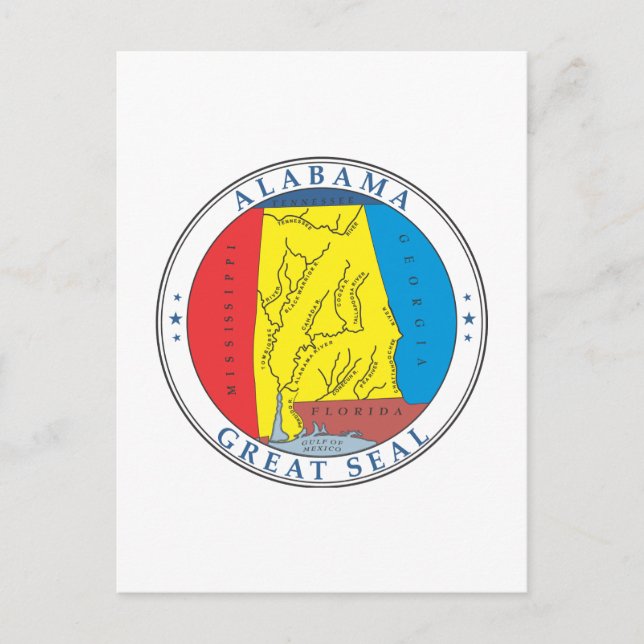 Alabama sign postcard (Front)