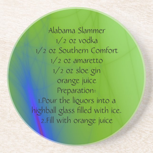 Alabama Slammer Coaster (Front)