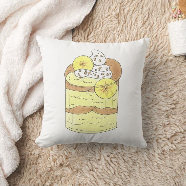 Alabama Southern Banana Pudding Dessert Foodie AL Cushion (Blanket)