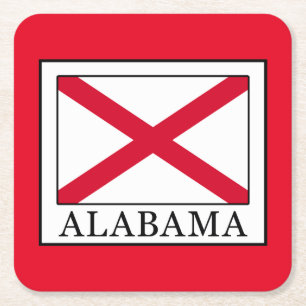 Alabama Square Paper Coaster