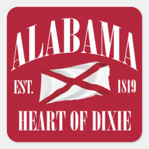 Alabama Square Sticker