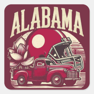Alabama Square Sticker