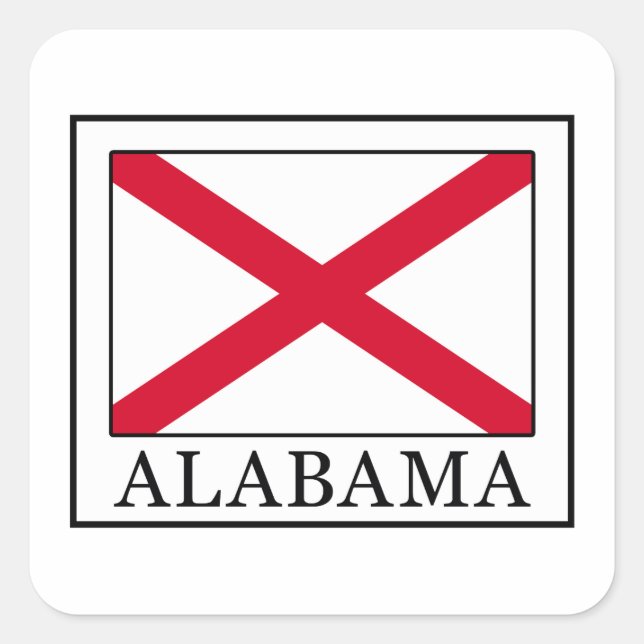 Alabama Square Sticker (Front)