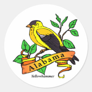 Alabama State Bird Classic Round Sticker