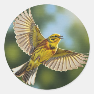 Alabama State Bird Yellowhammer Classic Round Sticker