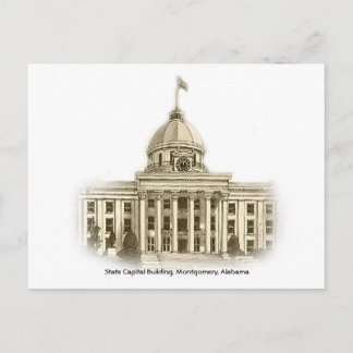 Alabama State Capital Building Montgomery Postcard