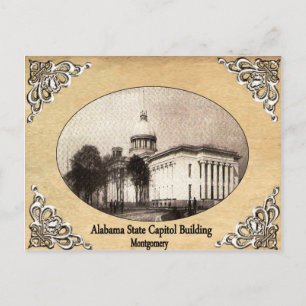 Alabama State Capitol Building Old Postcard