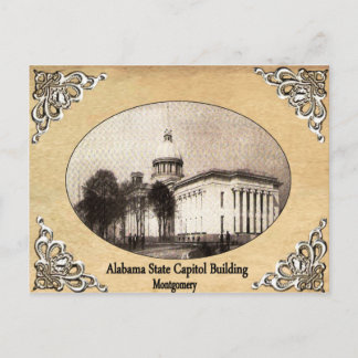 Alabama State Capitol Building Old Postcard
