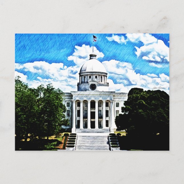 Alabama State Capitol Postcard (Front)