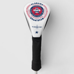 Alabama State Circle Custom Golf Head Cover