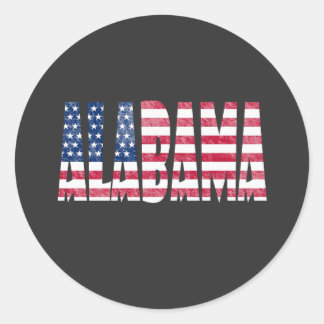 Alabama state  classic round sticker