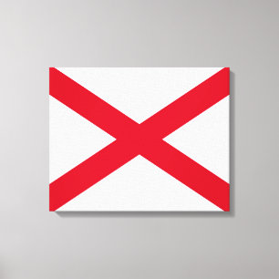 Alabama State Flag Design Canvas Print