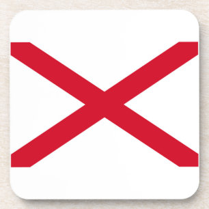 Alabama State Flag Design Coaster